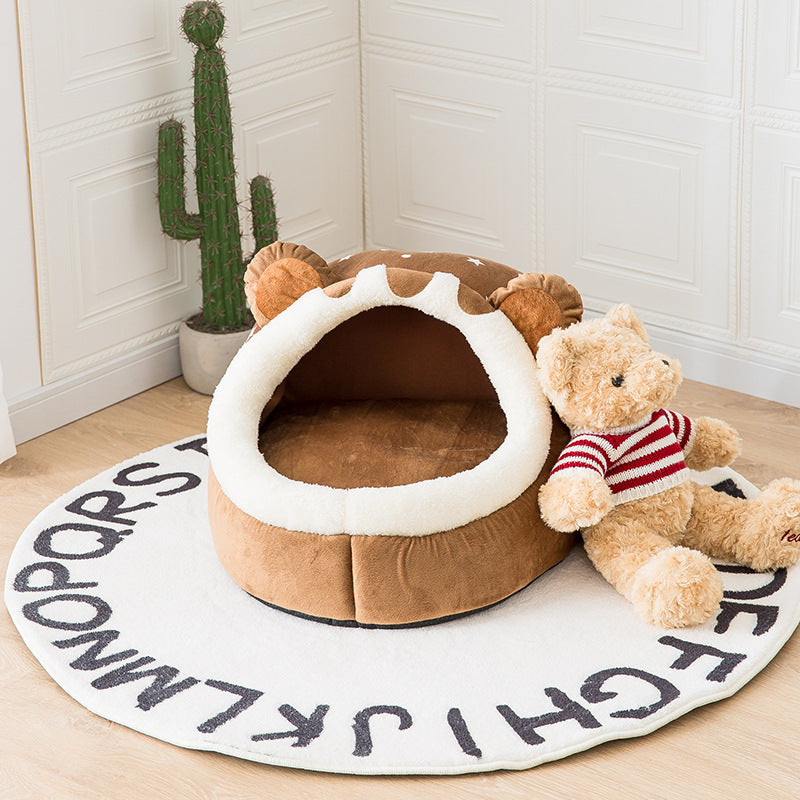 Cama con orejas de oso