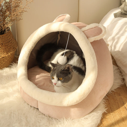 Cama para mascota redonda